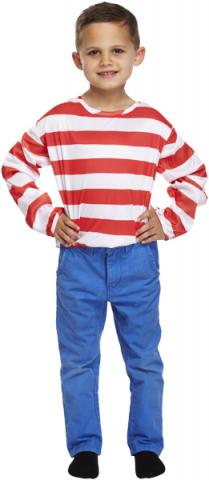 Red and White Striped Jumper - Kids