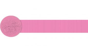 Bright Pink Crepe Streamer