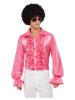 60's Ruffled Shirt - Pink