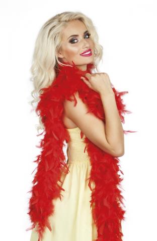 Red Feather Boa 50g