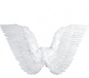 Bendable White Feathered Wings