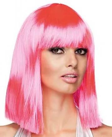 Neon Pink Dance Wig