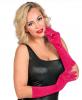 Hot pink gloves
