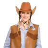 Texan Cowboy Hat - Light Brown