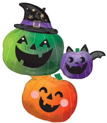 29" Pumpkin Stacker Foil Balloon