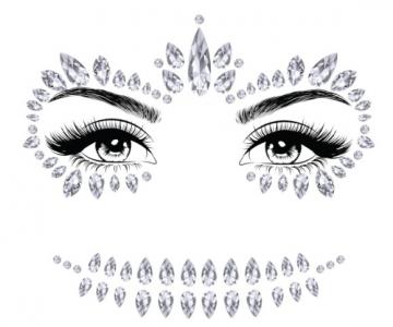 Day Of The Dead Silver Face Jewels