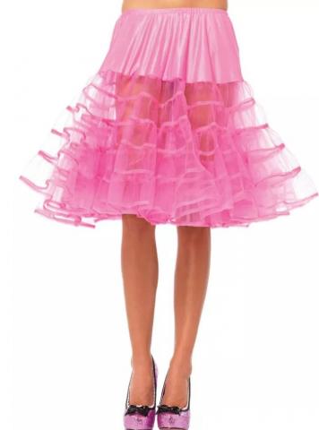 Bright Pink Knee Length Petticoat