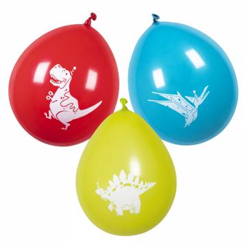Dino Party Latex Balloons - 6 Pack