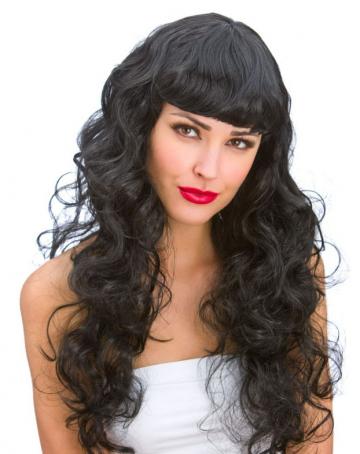 Black foxy wig