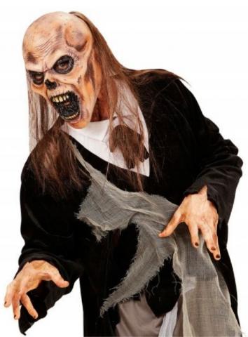 Graveyard Zombie Mask with Hair