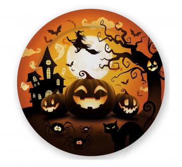 Pumpkin Paper Plates - 6 Pack