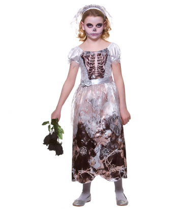 Skeleton Bride Costume - Tween