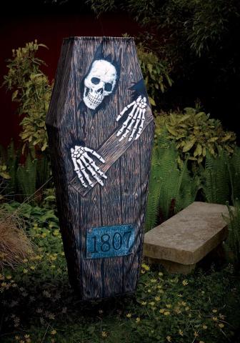 Skeleton Hanging Coffin Decoration