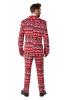Nordic Pixel Red Christmas Suit