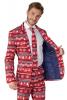 Nordic Pixel Red Christmas Suit