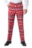 Nordic Pixel Red Christmas Suit