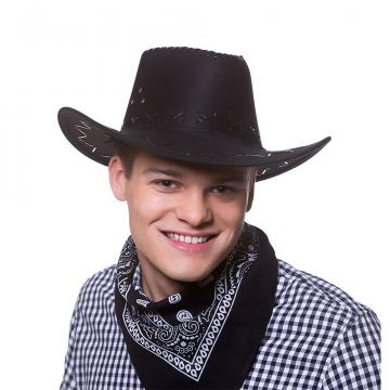 Black Suede Cowboy Hat