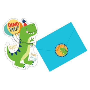 Dino-Mite Party Postcard Invitations