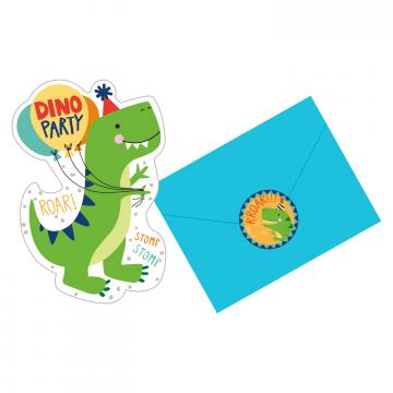 Dino-Mite Party Postcard Invitations