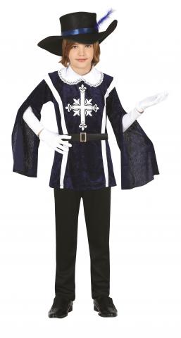 Blue Musketeer Costume - Tween