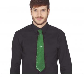 Sequin Green Tie