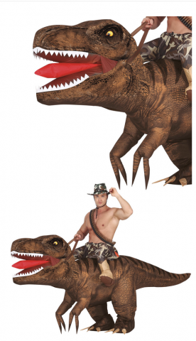 Inflatable Mounted Dinosaur Costume