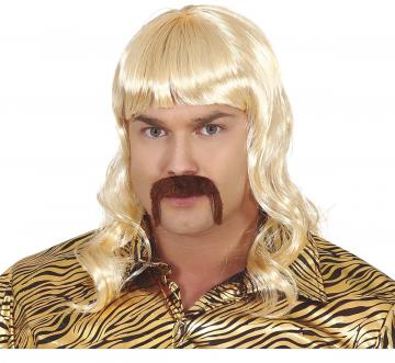 Exotic Blonde Wig And Moustache