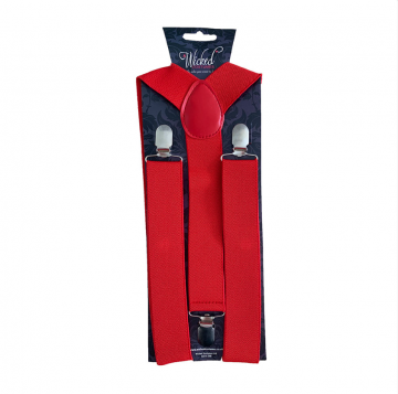 Extra Wide Red Braces