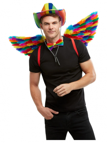 Rainbow Feather Wings