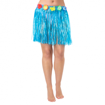 Blue Hula Skirt - 40cm