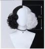 Ladies Black And White Wig