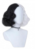 Ladies Black And White Wig