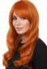 Ladies Long Wavy Ginger Wig