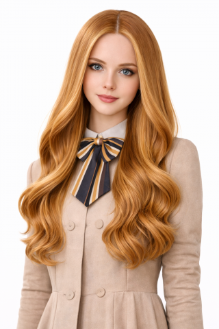 Megan Long Wavy Blonde Wig