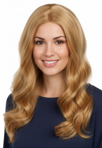 Ladies Long Wavy Blonde Wig