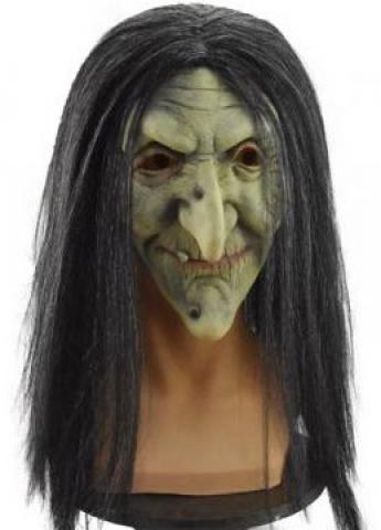 Green Old Witch Mask