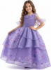 Lilac Floral Dress - Kids