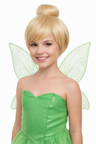 Green Fairy Wig Kids