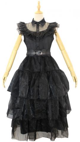Wednesday Costume Goth Formal Dress