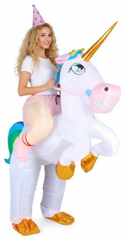 Inflatable Ride On Unicorn Costume