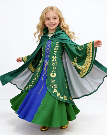 Green  Fantasy Witch Costume