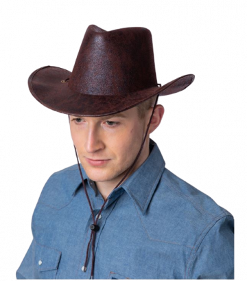 Texan Cowboy Hat - Brown