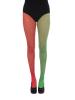 Green & Red Fishnet Tights