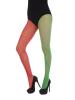 Green & Red Fishnet Tights