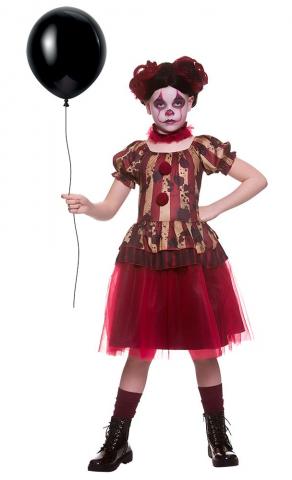 Vintage Circus Clown Costume - Tween