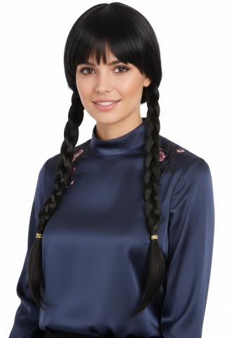 Dark School Girl Wig