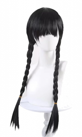 Kids Gothic School Girl Wig main image 1