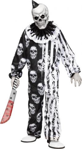 Skele-Klown Costume - Tween