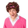 Granny Wig with Rollers - Brown