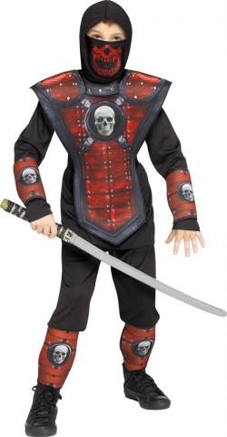 Red Skull Ninja Costume - Kids